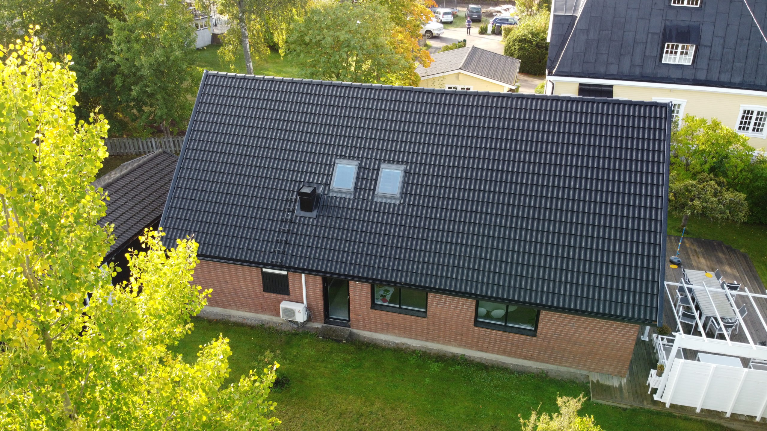 Takläggning Gamla Norrtäljevägen