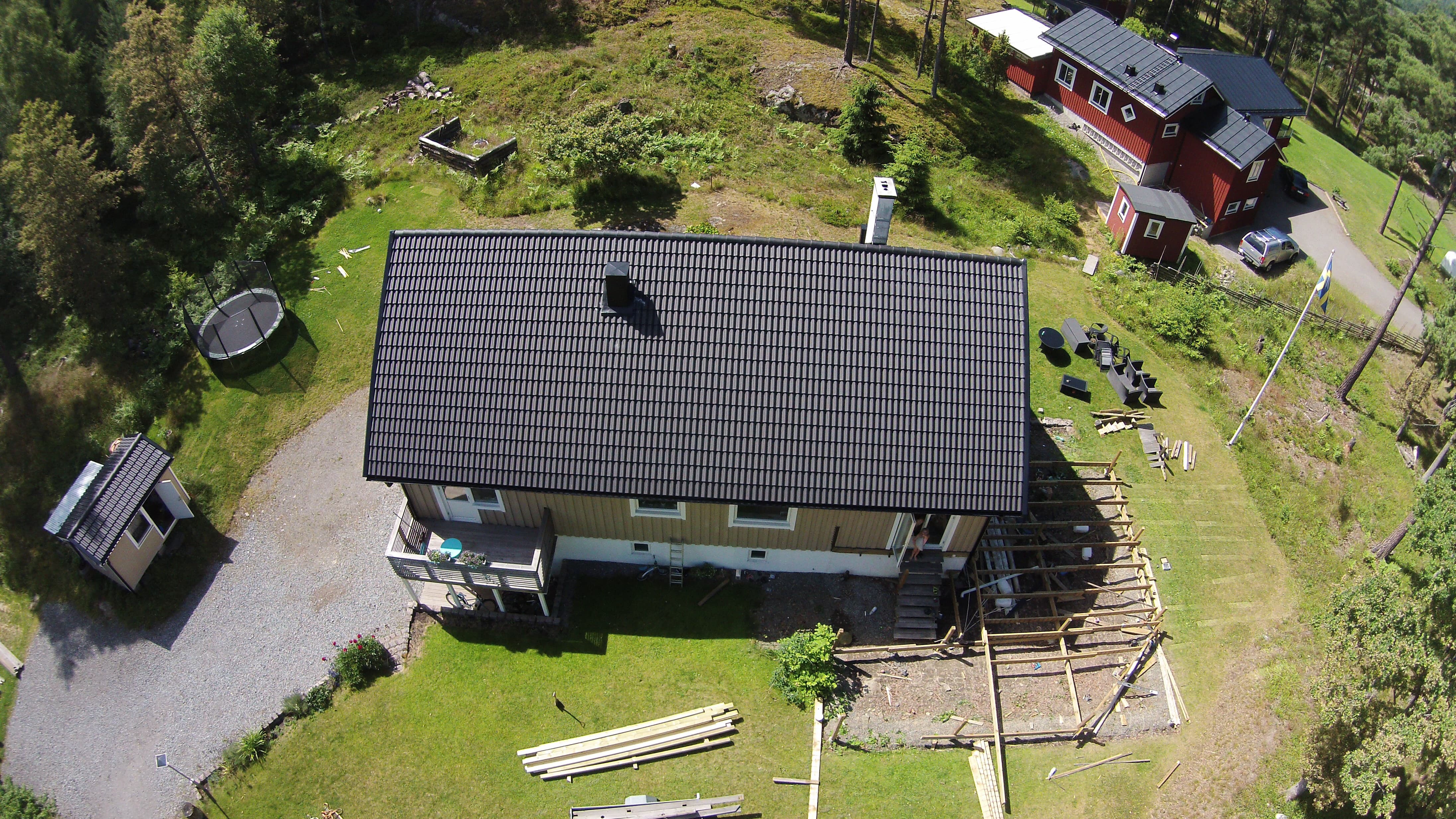 Takläggning Kummelnäsvägen