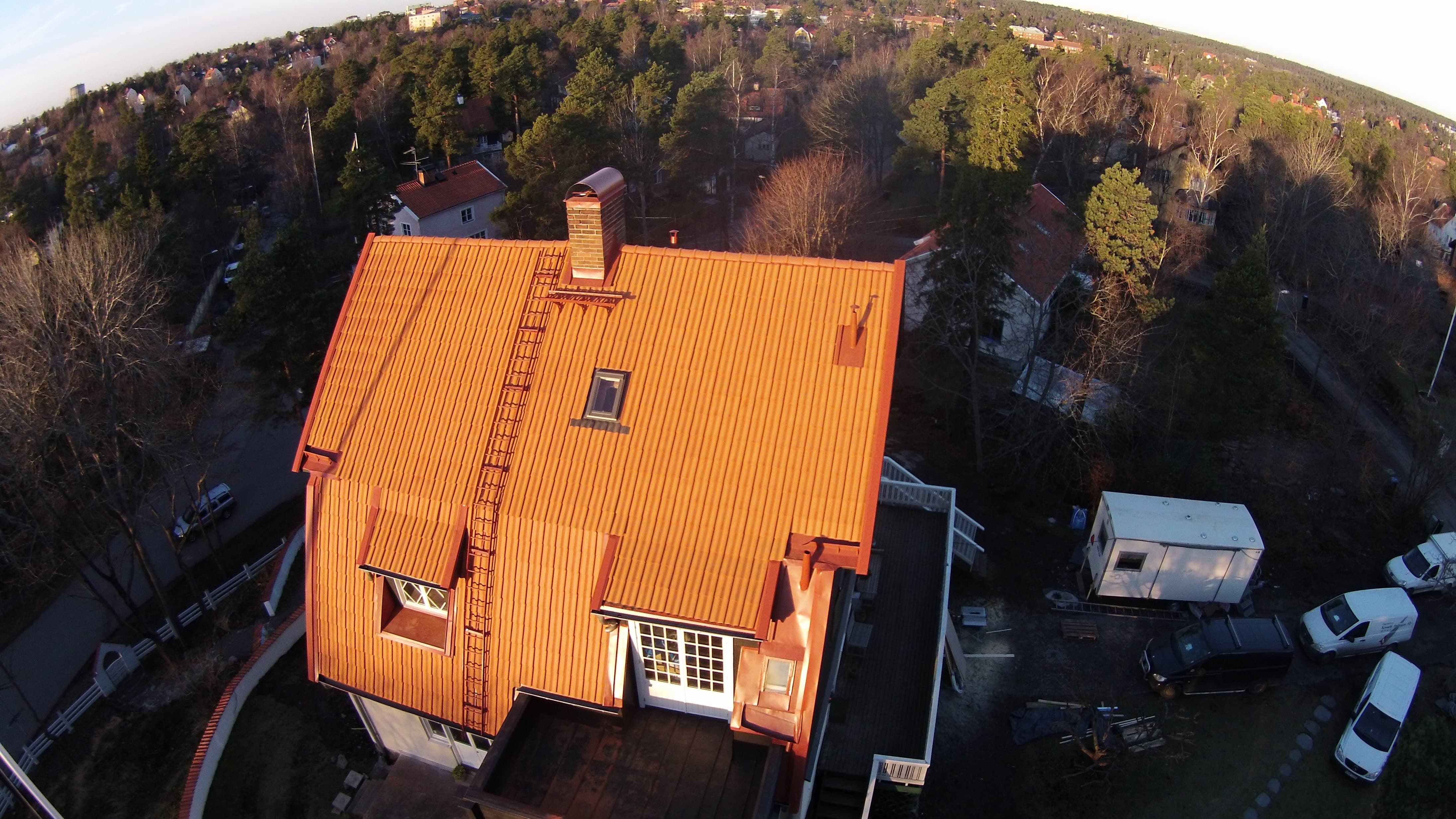 Takläggning Oskarsstigen